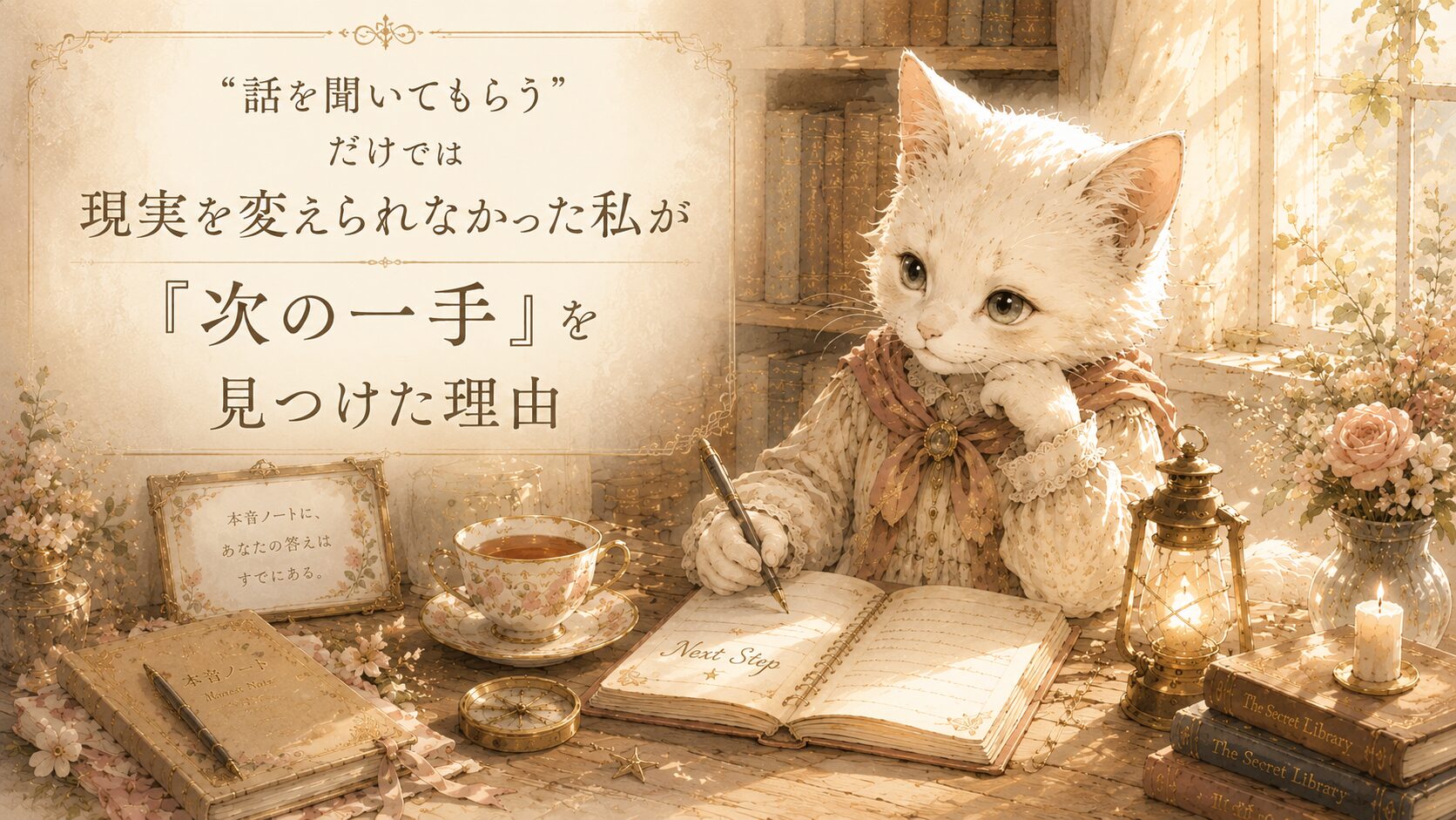 “話を聞いてもらう”だけでは現実を変えられなかった私が『次の一手』を見つけた理由