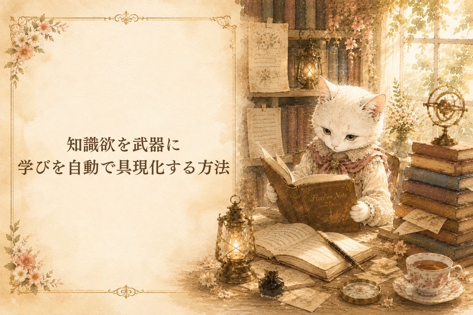 知識欲が強い人ほど、伸びしろは絶大！好きなだけインプットさせてあげよう